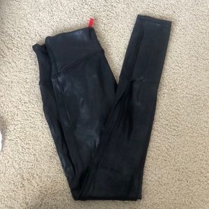 SPANX FAUX LEATHER LEGGINGS